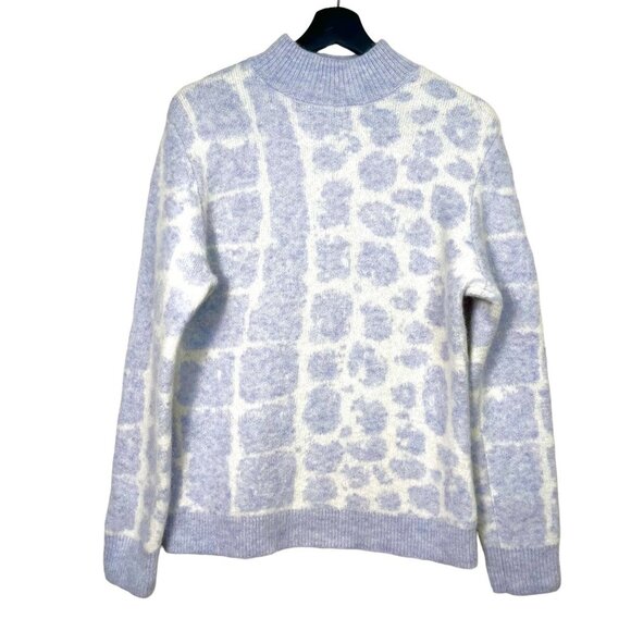J.Lindeberg Aubrey knitted wool ski Sweater fuzzy boho sz L - Picture 1 of 9
